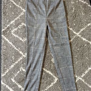 NWOT Forever 21 High waisted plaid pants sz:S